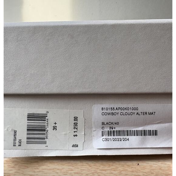 Stella Mccartney Cowboy Boot Women's Black 39plus (9+US Wider Foot) NIB Hot!🔥 - Picture 14 of 14